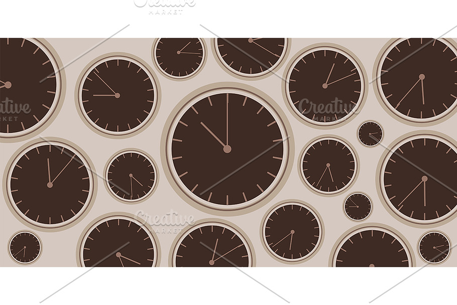 Clock background in Illustrations - product preview 8