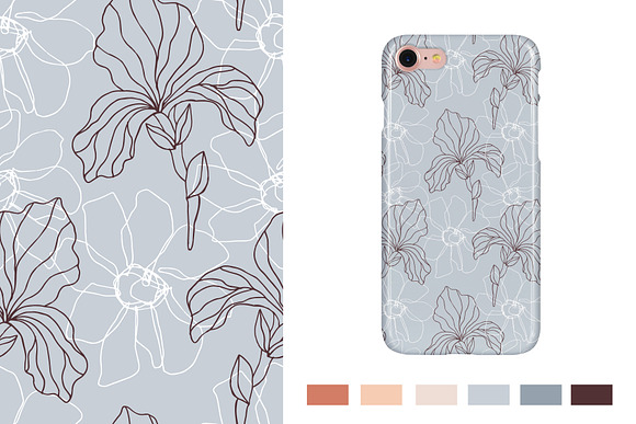 Spring Flowers Patterns & Cliparts in Patterns - product preview 5