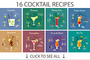 16 popular cocktail recipes