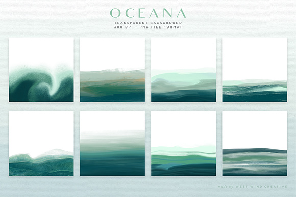 Oceana - Textured Backgrounds in Graphics - product preview 1