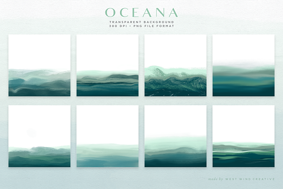 Oceana - Textured Backgrounds in Graphics - product preview 2