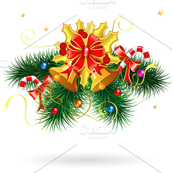 Christmas Decor Elements in Illustrations - product preview 1