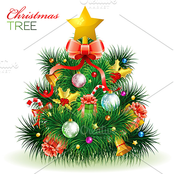 Christmas Decor Elements in Illustrations - product preview 2