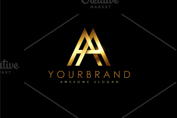 Golden AA Logo in Logo Templates - product preview 1