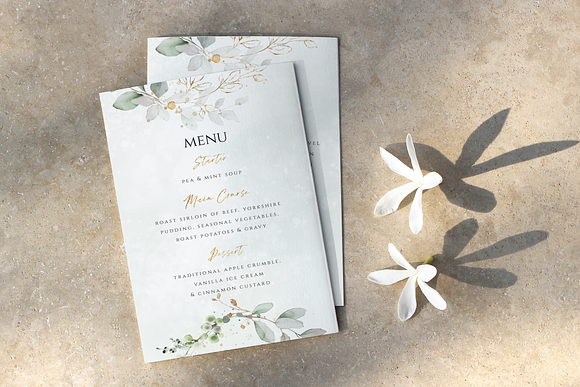 Eucalyptus Wreath Wedding Suite in Wedding Templates - product preview 2