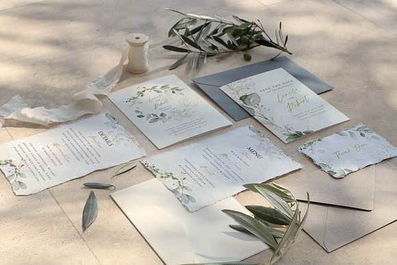 Eucalyptus Wreath Wedding Suite in Wedding Templates - product preview 3
