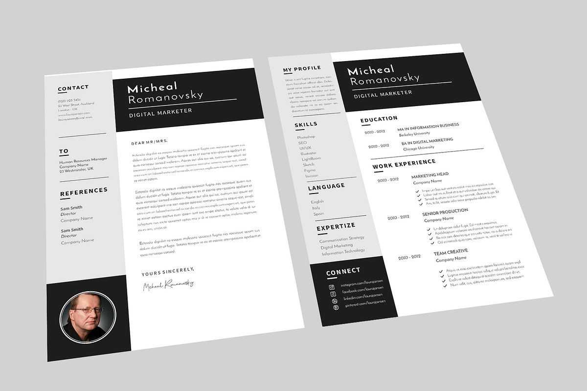 Micheal DIgital Resume Designer in Resume Templates - product preview 8
