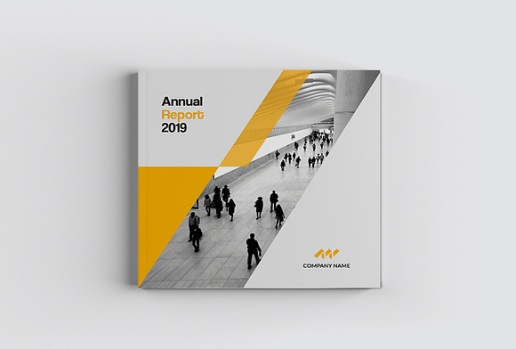 Yellow Square Annual Report in Brochure Templates - product preview 1