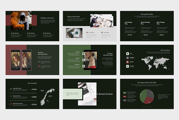 Vezia Fashion Pitch Deck Keynote in Keynote Templates - product preview 3