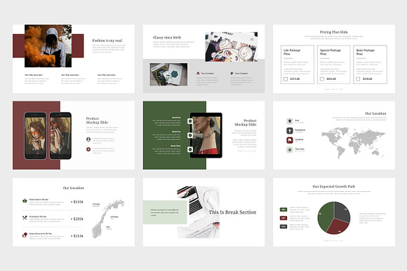 Vezia Fashion Pitch Deck Keynote in Keynote Templates - product preview 9