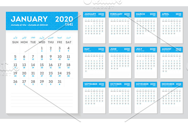 Islamic Calendar Year 2020-1441