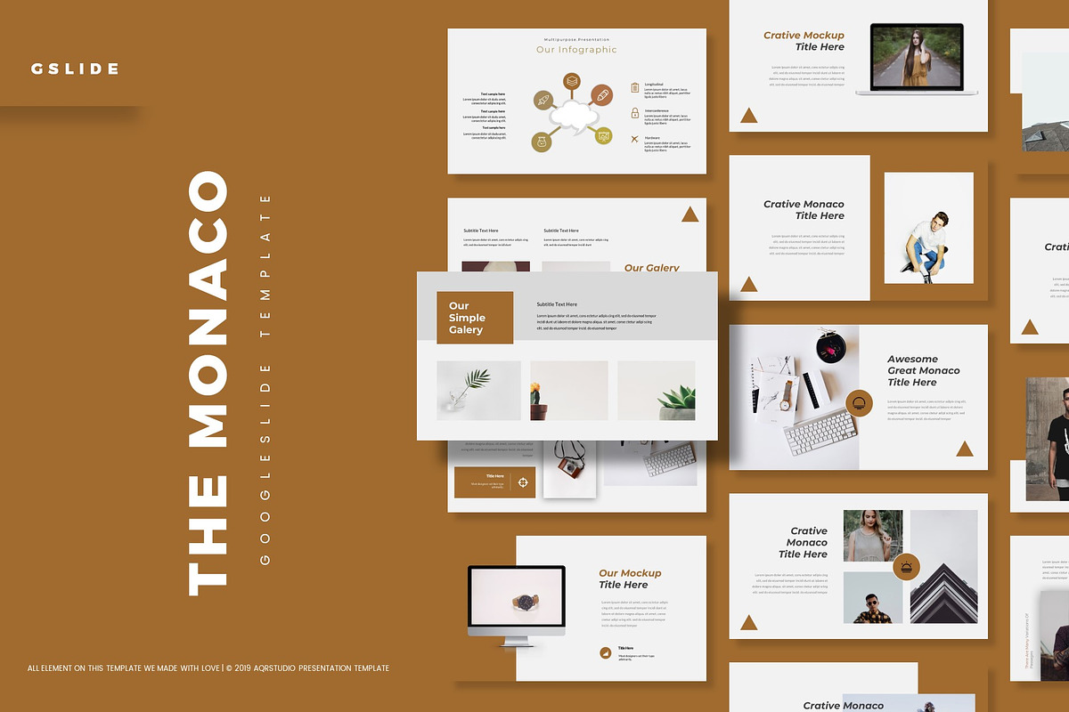 Monaco - Google Slide Template in Google Slides Templates - product preview 8