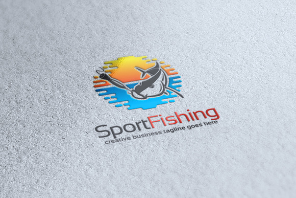 Sport Fishing Logo in Logo Templates - product preview 1