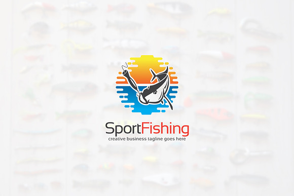 Sport Fishing Logo in Logo Templates - product preview 2