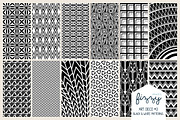 12 x EPS JPG Art Deco Black Patterns