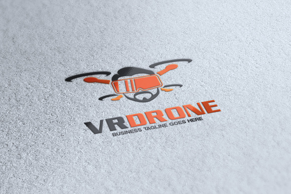 VR Drone Logo in Logo Templates - product preview 1