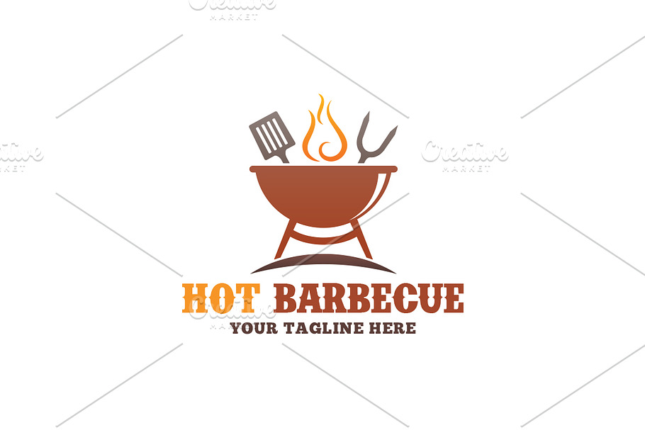 Hot Barbecue Logo