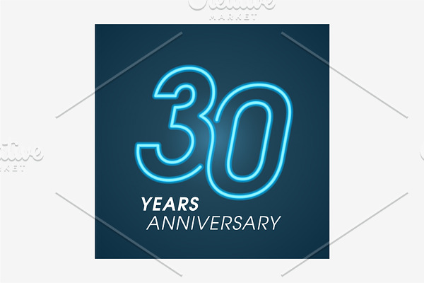 30 years anniversary vector logo