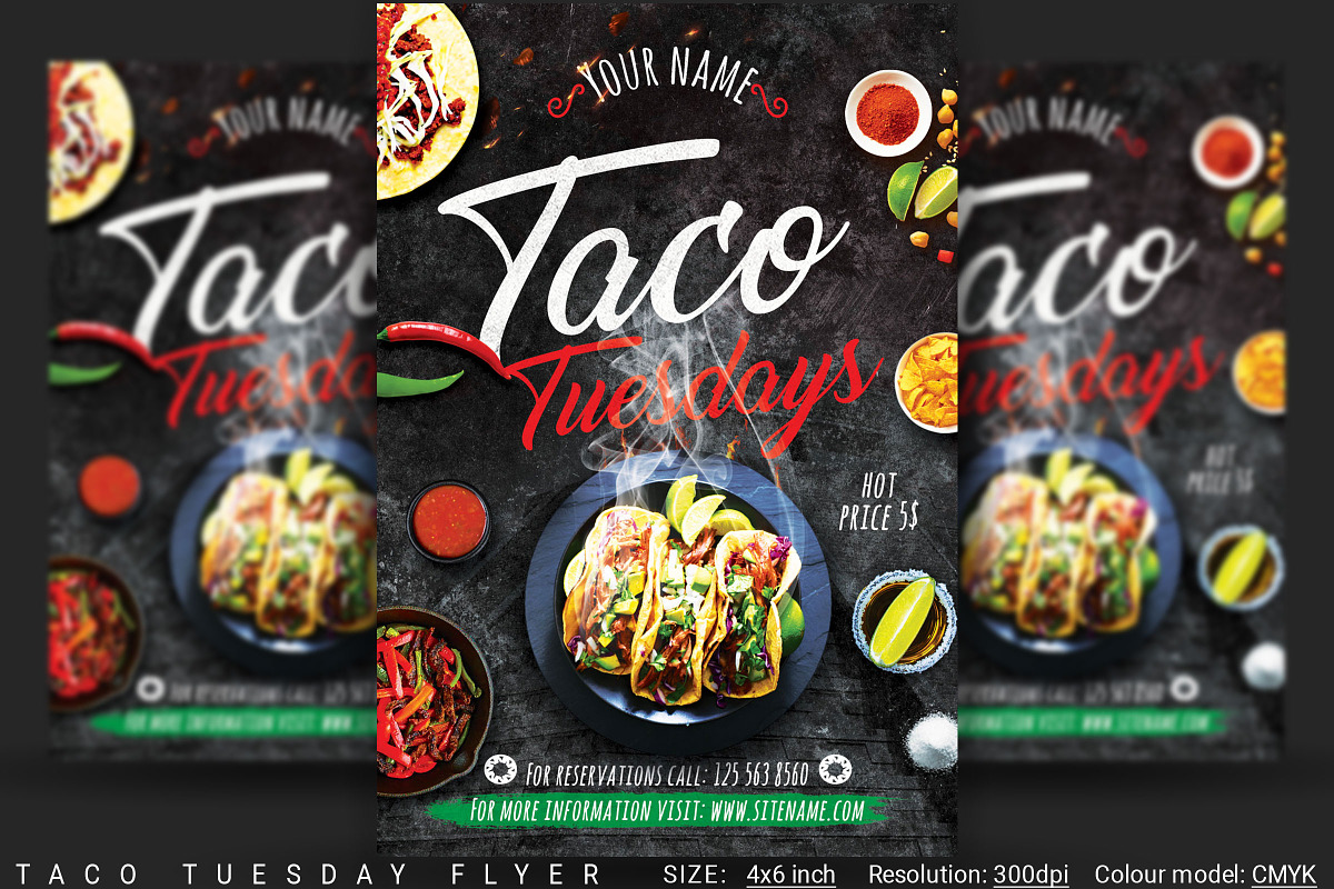 Taco Tuesday Flyer in Flyer Templates - product preview 8