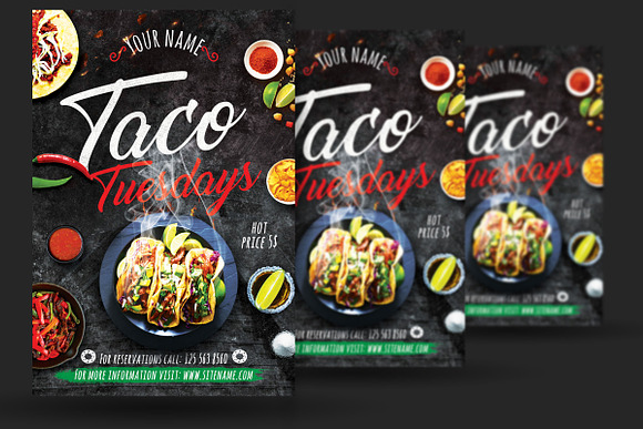 Taco Tuesday Flyer in Flyer Templates - product preview 1