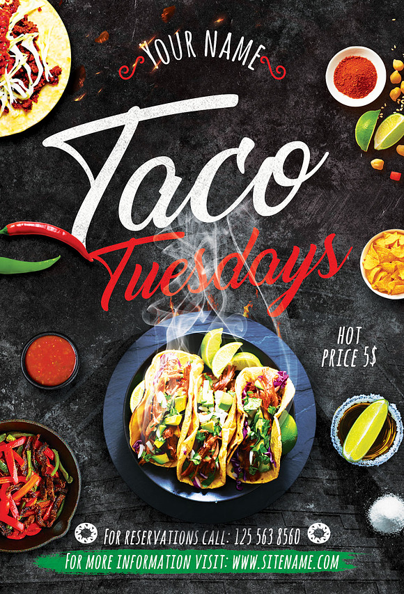 Taco Tuesday Flyer in Flyer Templates - product preview 2