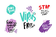 Posters about virus
