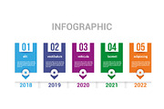 Infographics timeline elements.
