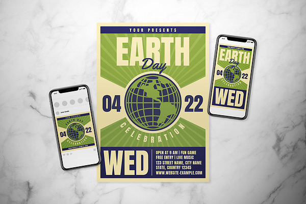 Earth Day Flyer Set