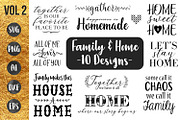 FAMILY & HOME- 10 designs - svg cut