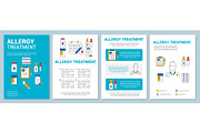 Allergy treatment brochure template