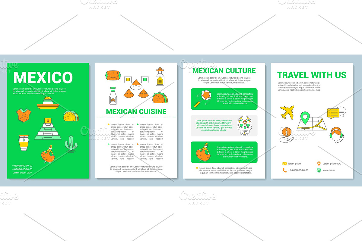 Mexico brochure template layout in Brochure Templates - product preview 8