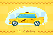 Taxi illustrations