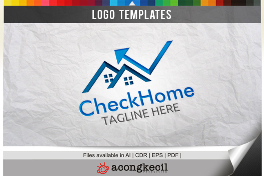 Check Home in Logo Templates - product preview 8