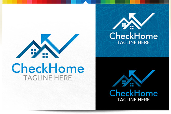 Check Home in Logo Templates - product preview 1