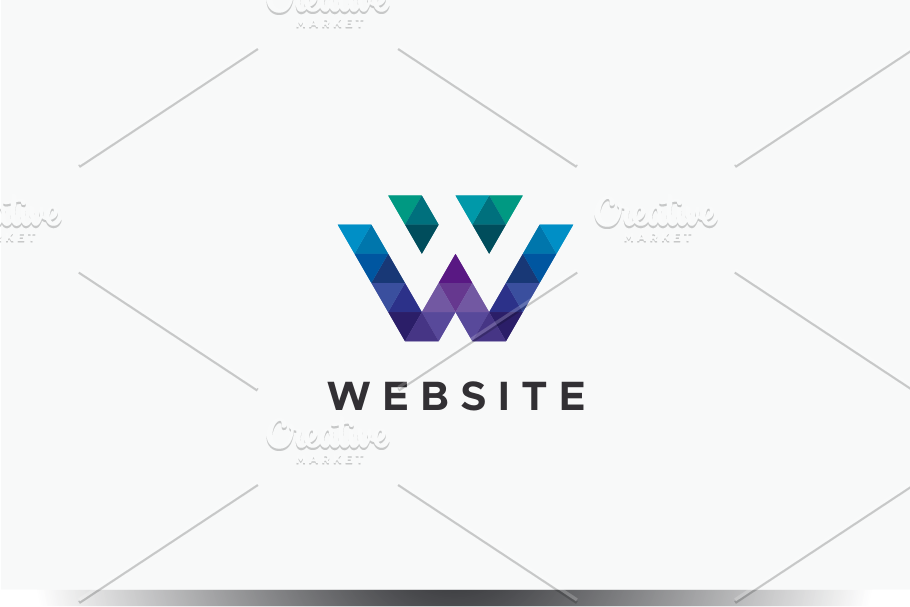Website - W Logo in Logo Templates - product preview 8