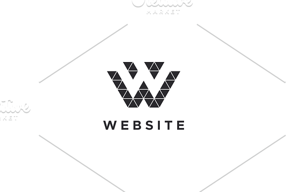 Website - W Logo in Logo Templates - product preview 2