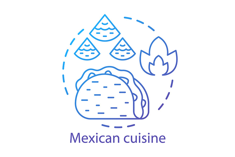 Mexican cuisine concept icon in Icons - product preview 8