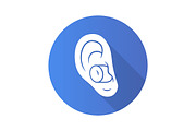 Noise cancelling earplugs icon