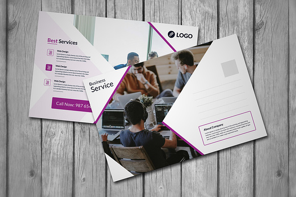 Corporate Post Card Design in Postcard Templates - product preview 2