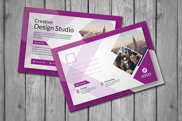 Post Card in Postcard Templates - product preview 2