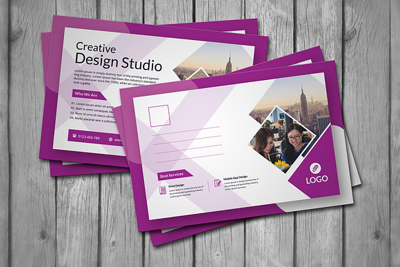 Post Card in Postcard Templates - product preview 3