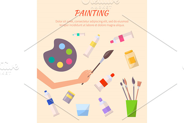 Painting Poster with Watercolor