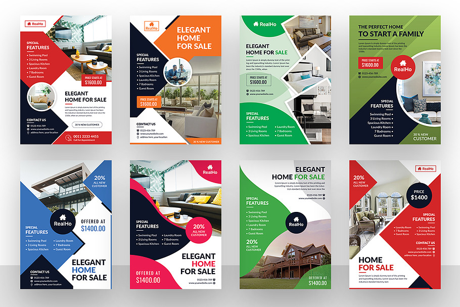 Premium Real Estate Flyer Bundle in Flyer Templates - product preview 8