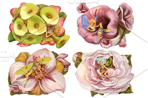 Magical flower fairy. in Illustrations - product preview 1