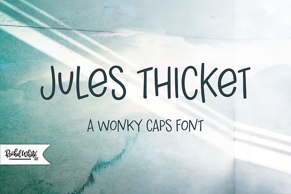 Jules Thicket, a wonky caps font