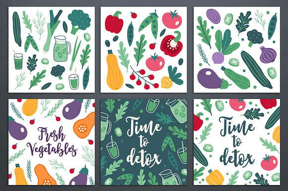 Fresh Vegetables Kit in Illustrations - product preview 8