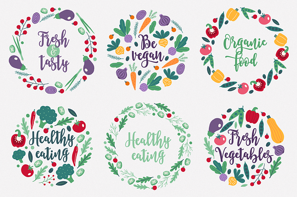 Fresh Vegetables Kit in Illustrations - product preview 9