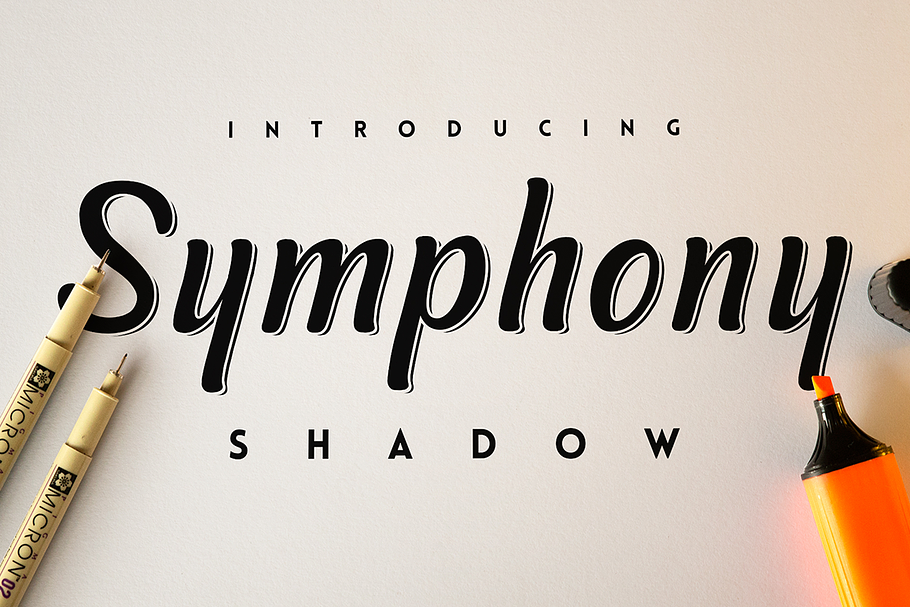 Symphony Shadow in Script Fonts - product preview 8