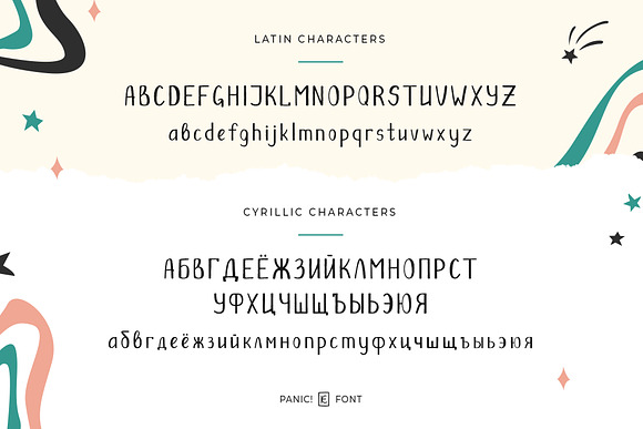 Panic! Fun Font - Latin & Cyrillic in Sans-Serif Fonts - product preview 4