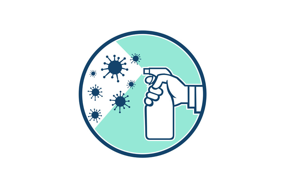 Disinfectant Spray Coronavirus Icon